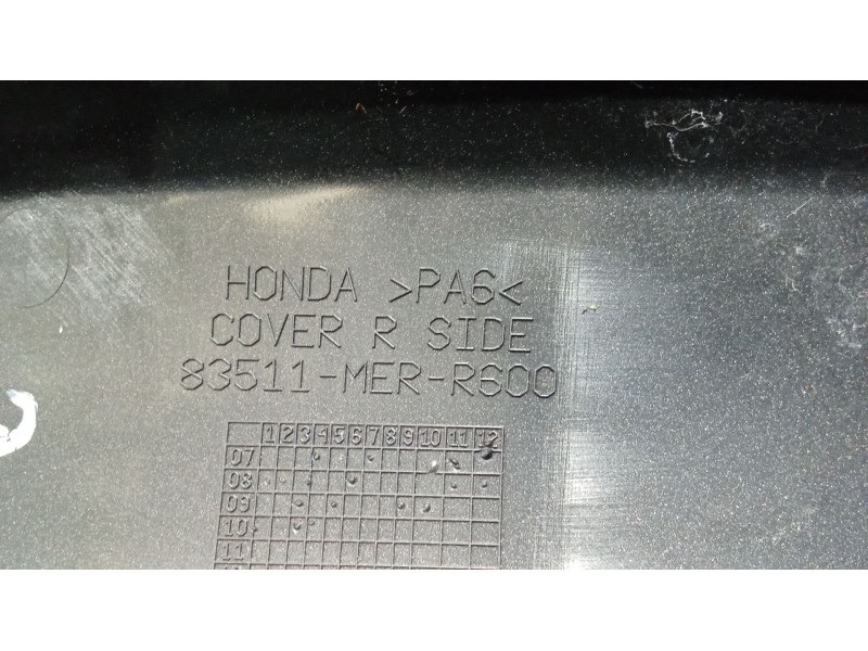 Recambio de moldura para honda cbf cbf 600 (pc43) referencia OEM IAM   DERECHA