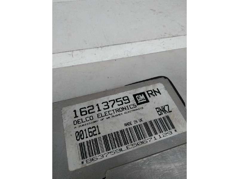 Recambio de centralita motor uce para opel tigra referencia OEM IAM 16213759 001621 RN BNKZ