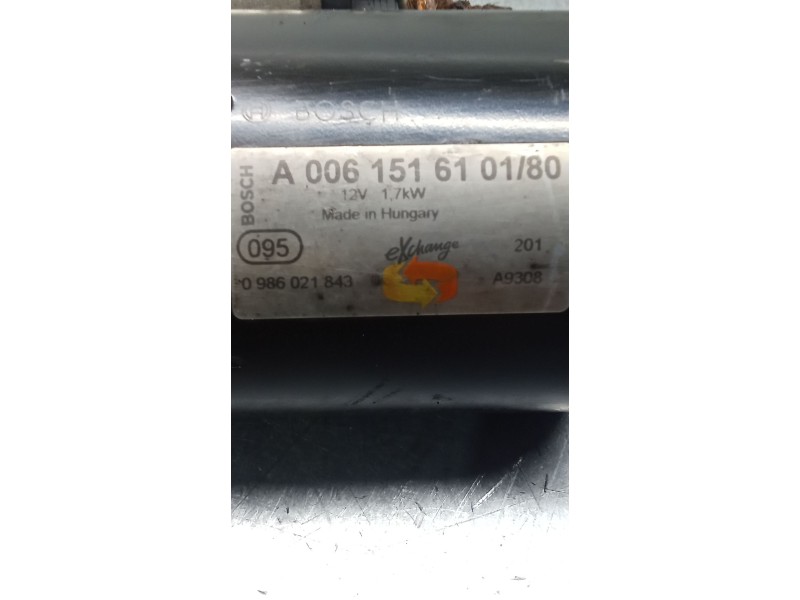 Recambio de motor arranque para mercedes-benz cls (c219) cls 320 cdi (219.322) referencia OEM IAM A006151610180 A0061516101 0986