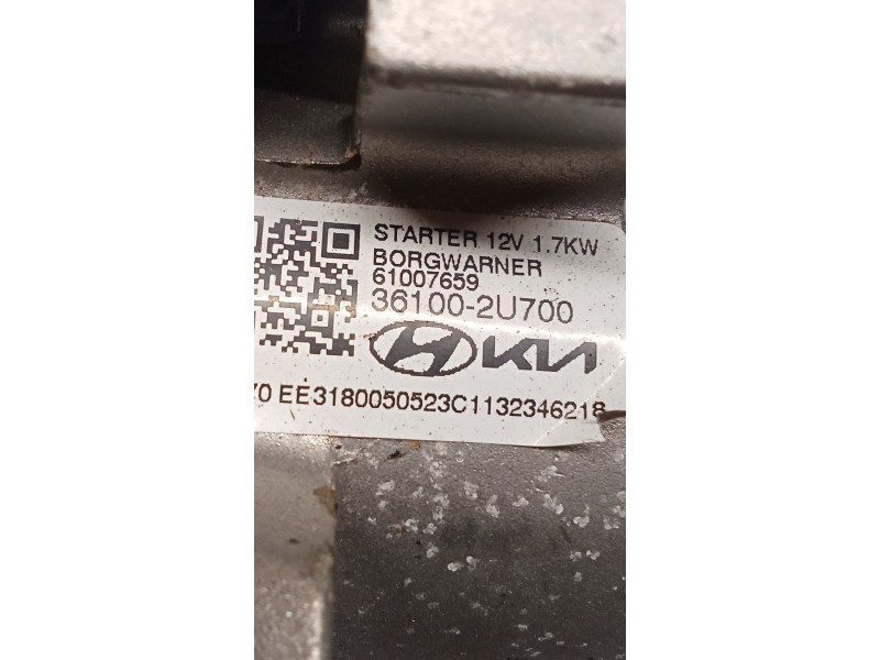 Recambio de motor arranque para hyundai tucson (tl, tle) 1.6 crdi referencia OEM IAM 361002U700 61007659 