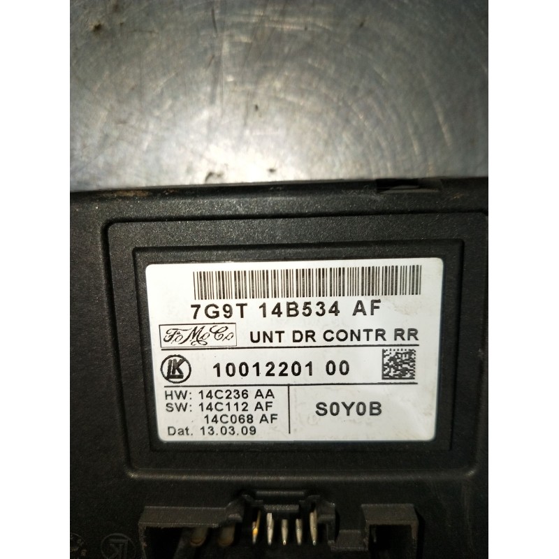 Recambio de modulo electronico para ford s-max (wa6) 1.8 tdci referencia OEM IAM 7G9T14B534AF 1001220100 2006