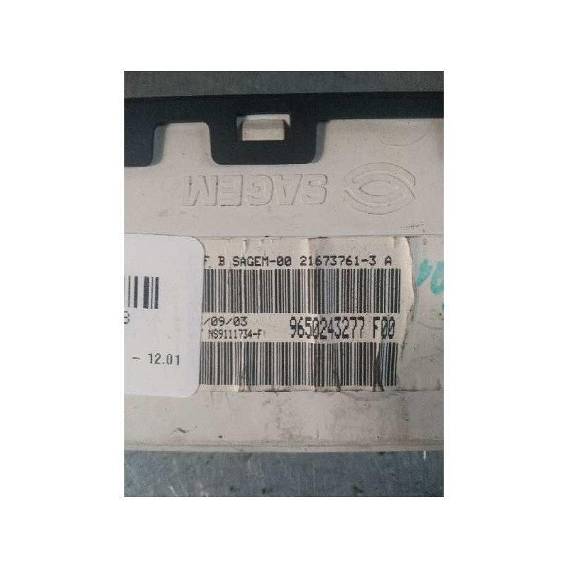 Recambio de pantalla multifuncion para citroen c5 berlina 2.0 hdi x referencia OEM IAM 9650243277 F00 