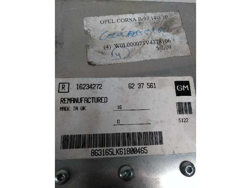 Recambio de centralita motor uce para opel corsa b 1.4 16v referencia OEM IAM 16234272 6237561 