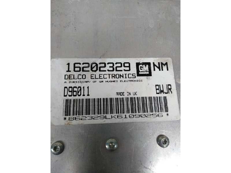 Recambio de centralita motor uce para opel astra f berlina 1.7 turbodiesel cat (x 17 dtl / 2h8) referencia OEM IAM 16202329 D960