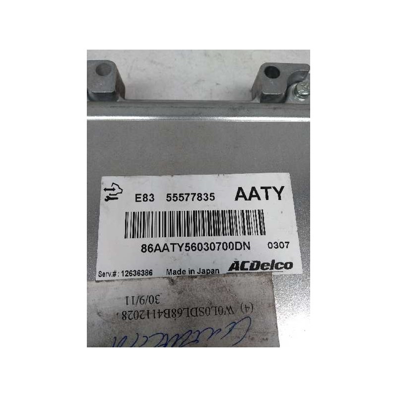Recambio de centralita motor uce para opel corsa d 1.2 16v bivalent (gasolina / gas licuado del petróleo. gpl) referencia OEM IA