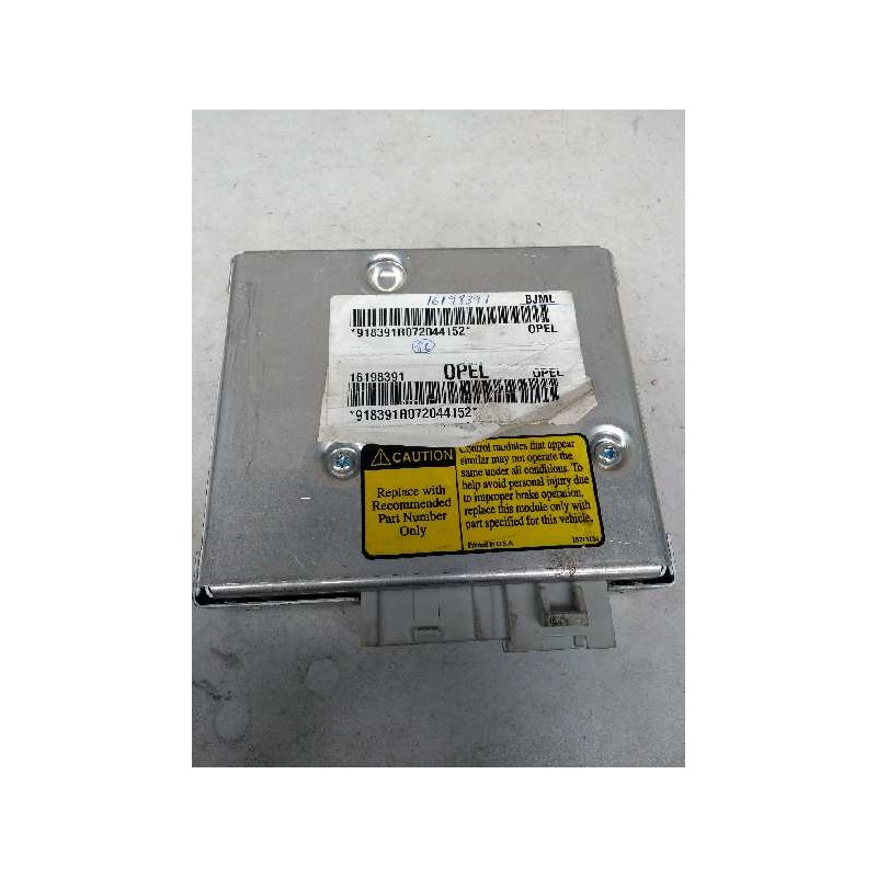 Recambio de centralita abs para opel sintra 2.2 16v cat (x 22 xe) referencia OEM IAM 16198391 BJML 