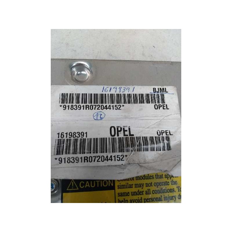 Recambio de centralita abs para opel sintra 2.2 16v cat (x 22 xe) referencia OEM IAM 16198391 BJML 