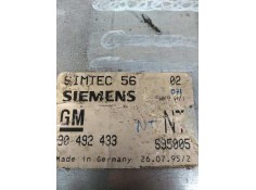 Recambio de centralita motor uce para opel omega b 2.0 16v cat (x 20 xev / l34) referencia OEM IAM 90492433 5WK9071 S95005 NT 2
