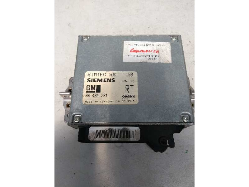 Recambio de centralita motor uce para opel vectra b berlina 2.0 16v cat (x 20 xev / l34) referencia OEM IAM 5WK9074 90464731 S96 Recambio de centralita motor uce para opel vectra b berlina 2.0 16v cat (x 20 xev / l34) referencia OEM IAM 5WK9074 90464731 S96