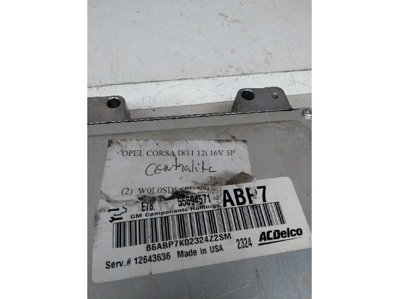 Recambio de centralita motor uce para opel corsa d 1.2 cat (a 12 xer / ldc) referencia OEM IAM 55594571 ABP7 12643636
