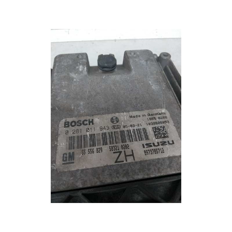 Recambio de centralita motor uce para opel astra h berlina 1.7 16v cdti referencia OEM IAM 0281011943 55556829 ZH 8973785712