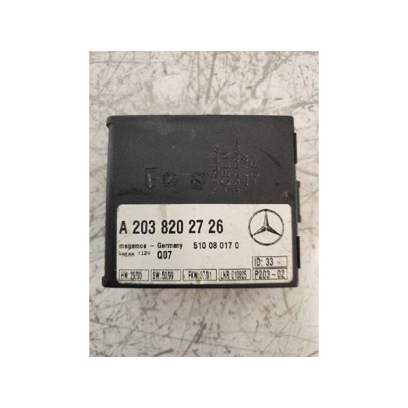 Recambio de centralita check control para mercedes clase sl (w230) roadster 500 (230.475) referencia OEM IAM A2038202726 5100801