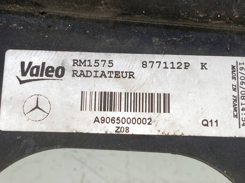 Recambio de radiador agua para mercedes sprinterii caja cerrada (desde 01.06) 2.1 cdi cat referencia OEM IAM 90654000002  