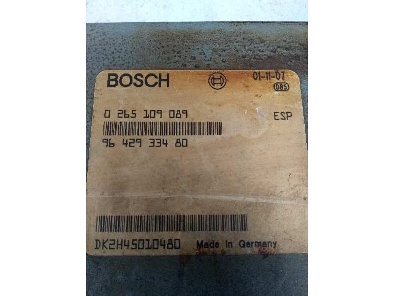 Recambio de centralita abs para peugeot 406 coupe (s1/s2) 2.2 hdi fap cat referencia OEM IAM 0265109089 9642933480 