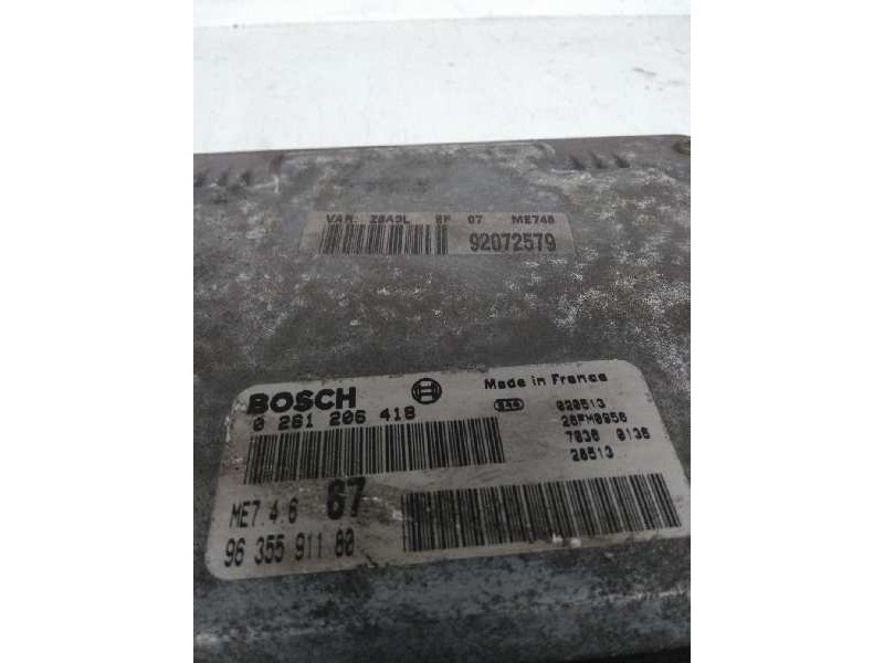 Recambio de centralita motor uce para peugeot 607 (s1) pack referencia OEM IAM 0261206418 9635591180 ME746 67