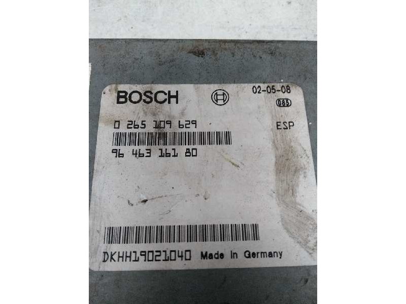 Recambio de centralita abs para peugeot 607 (s1) pack referencia OEM IAM 0265109629 9646316180 