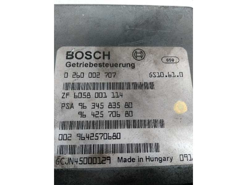 Recambio de centralita cambio automatico para peugeot 607 (s1) pack referencia OEM IAM 0260002707 9434583580 9642570680