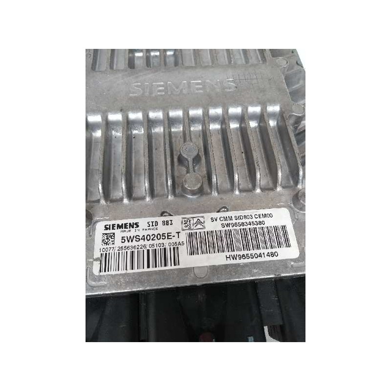 Recambio de centralita motor uce para peugeot 407 sw 2.0 16v hdi fap cat (rhr / dw10bted4) referencia OEM IAM 5WS40205ET SW96583