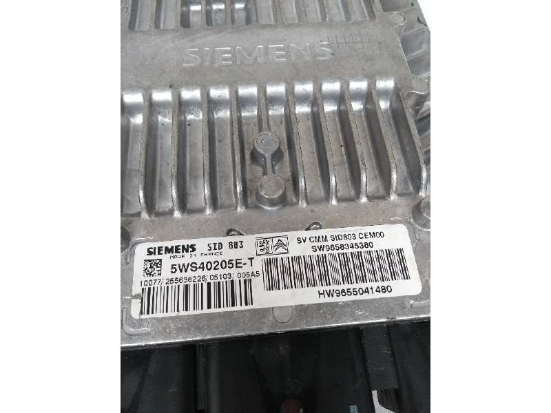 Recambio de centralita motor uce para peugeot 407 sw 2.0 16v hdi fap cat (rhr / dw10bted4) referencia OEM IAM 5WS40205ET SW96583