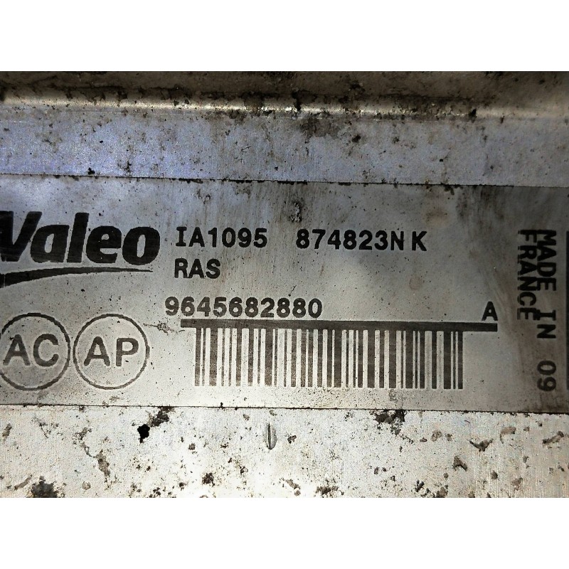 Recambio de intercooler para peugeot 407 sw 2.0 16v hdi fap cat (rhr / dw10bted4) referencia OEM IAM 874823NK 9645682880 