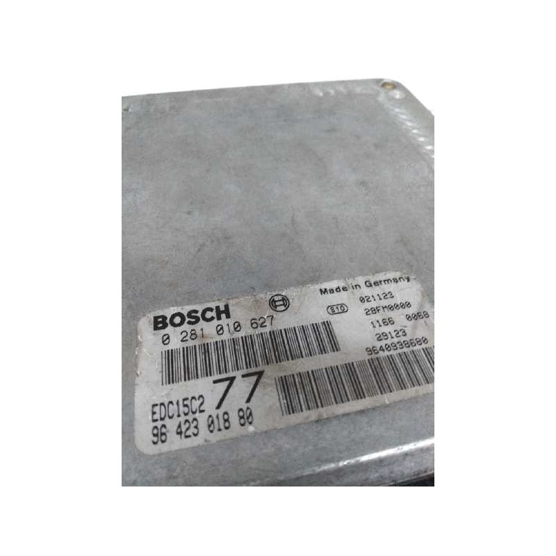 Recambio de centralita motor uce para peugeot 406 berlina (s1/s2) 2.0 hdi referencia OEM IAM 0281010627 9642301880 EDC15C2 77