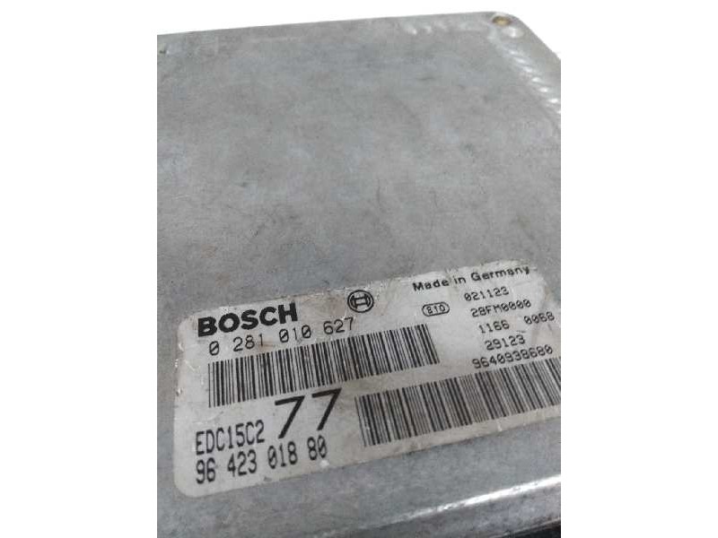 Recambio de centralita motor uce para peugeot 406 berlina (s1/s2) 2.0 hdi referencia OEM IAM 0281010627 9642301880 EDC15C2 77
