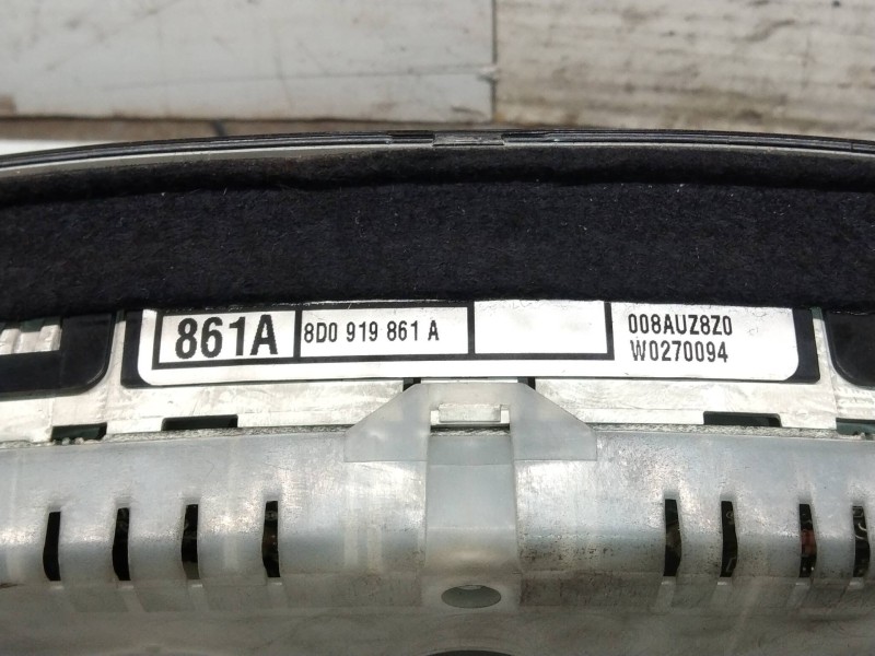Recambio de cuadro instrumentos para audi a4 berlina (b5) 1.9 tdi referencia OEM IAM 8D0919861A 008AUZ8Z0 W0270094