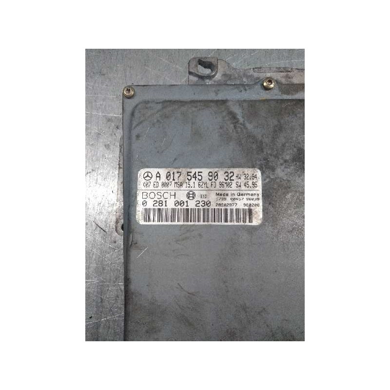 Recambio de centralita motor uce para mercedes clase e (w210) berlina diesel 300 diesel (210.020) referencia OEM IAM 0281001230 