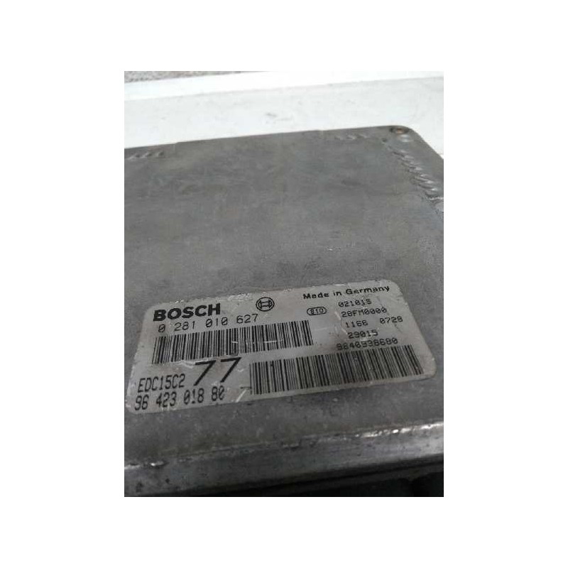 Recambio de centralita motor uce para peugeot 406 berlina (s1/s2) 2.0 hdi referencia OEM IAM 0281010627 9642301880 EDC15C2 77