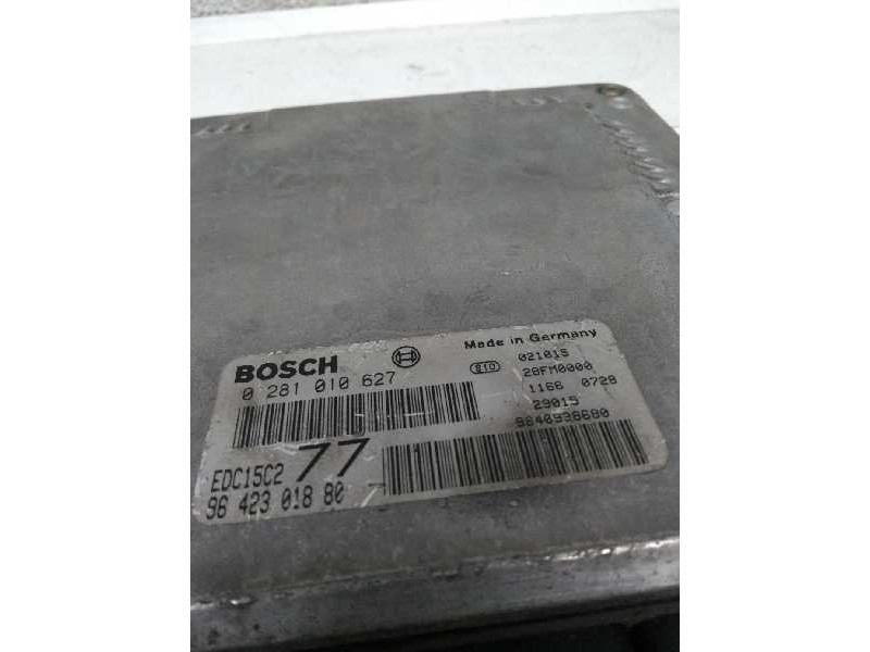 Recambio de centralita motor uce para peugeot 406 berlina (s1/s2) 2.0 hdi referencia OEM IAM 0281010627 9642301880 EDC15C2 77