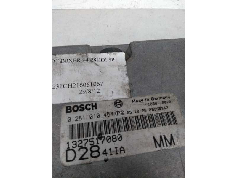Recambio de centralita motor uce para peugeot boxer combi (rs2850)(270/310)(´02) 2.8 hdi referencia OEM IAM 0281010454 132751708