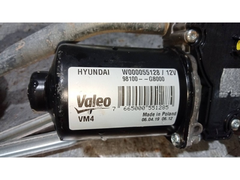 Recambio de motor limpia delantero para hyundai i20 active tecno referencia OEM IAM W000055128 98100GB000 