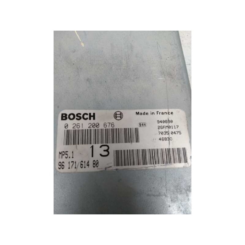 Recambio de centralita motor uce para peugeot 306 berlina 3/5 puertas (s1) 1.6 referencia OEM IAM 0261200676 9617161480 13
