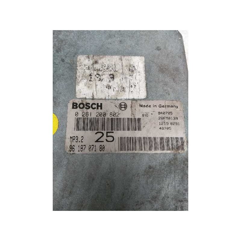 Recambio de centralita motor uce para peugeot 806 2.0 turbo cat referencia OEM IAM 0261200802 9618707180 25