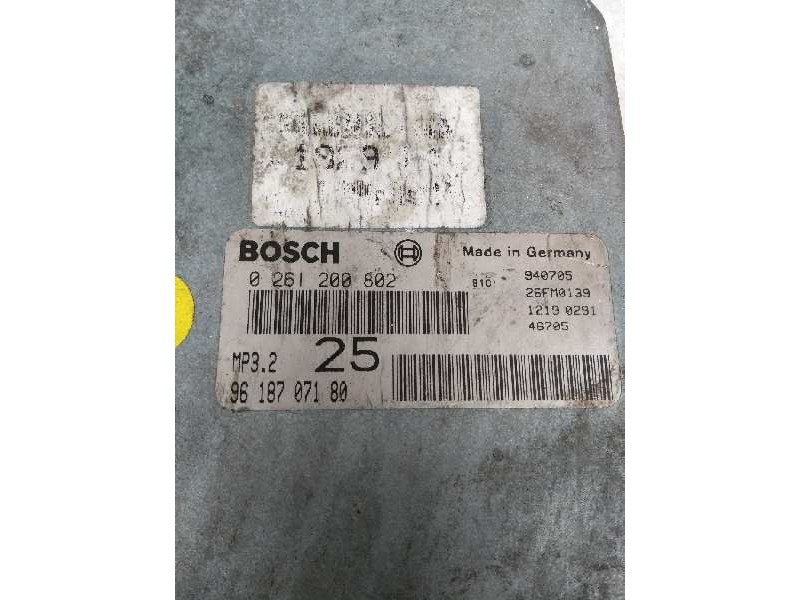 Recambio de centralita motor uce para peugeot 806 2.0 turbo cat referencia OEM IAM 0261200802 9618707180 25