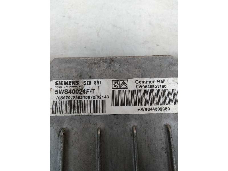 Recambio de centralita motor uce para peugeot 406 berlina (s1/s2) srdt referencia OEM IAM 5WS40024FT SW9646801180 SID801 HW96443
