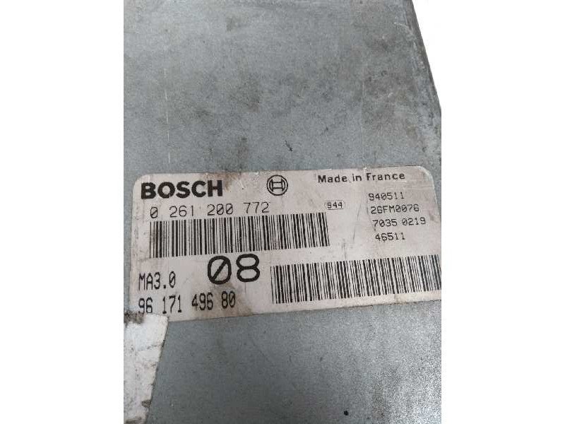 Recambio de centralita motor uce para peugeot 106 (s1) referencia OEM IAM 0261200772 9617149680 08