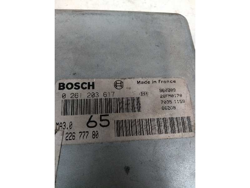 Recambio de centralita motor uce para peugeot 106 (s1) 1.0 referencia OEM IAM 0261203617 9622677780 65