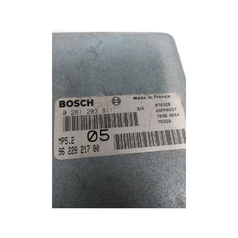 Recambio de centralita motor uce para peugeot 406 break (s1/s2) 2.0 cat referencia OEM IAM 0261203811 9622821780 05