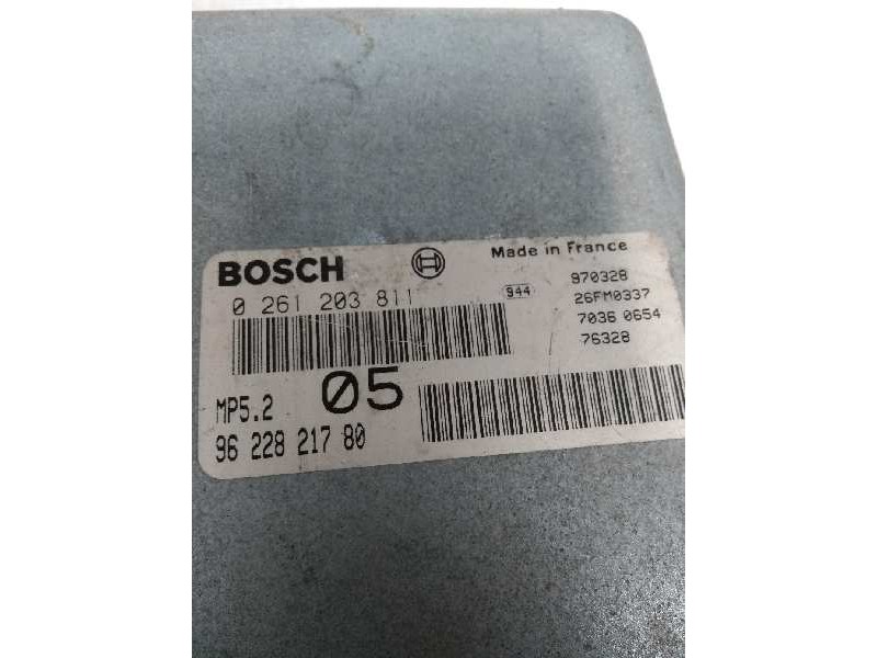 Recambio de centralita motor uce para peugeot 406 break (s1/s2) 2.0 cat referencia OEM IAM 0261203811 9622821780 05