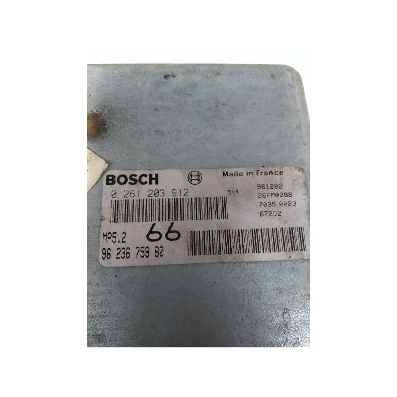 Recambio de centralita motor uce para peugeot 306 berlina 3/5 puertas (s1) 1.6 referencia OEM IAM 0261203912 9623675980 66