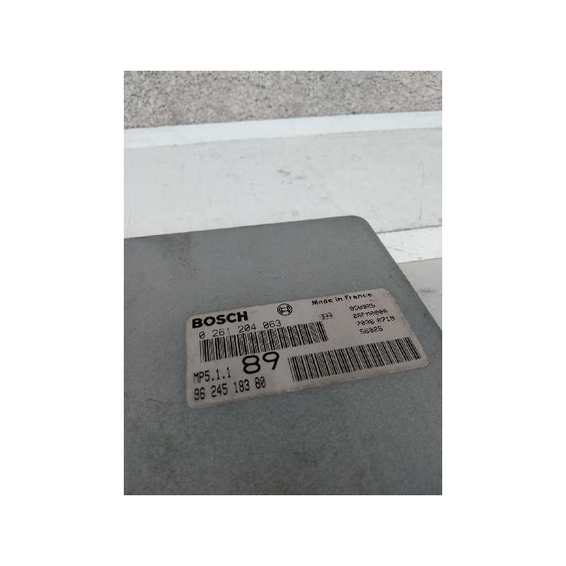 Recambio de centralita motor uce para peugeot 406 berlina (s1/s2) 1.8 cat referencia OEM IAM 0261204063 9624518380 89 Recambio de centralita motor uce para peugeot 406 berlina (s1/s2) 1.8 cat referencia OEM IAM 0261204063 9624518380 89