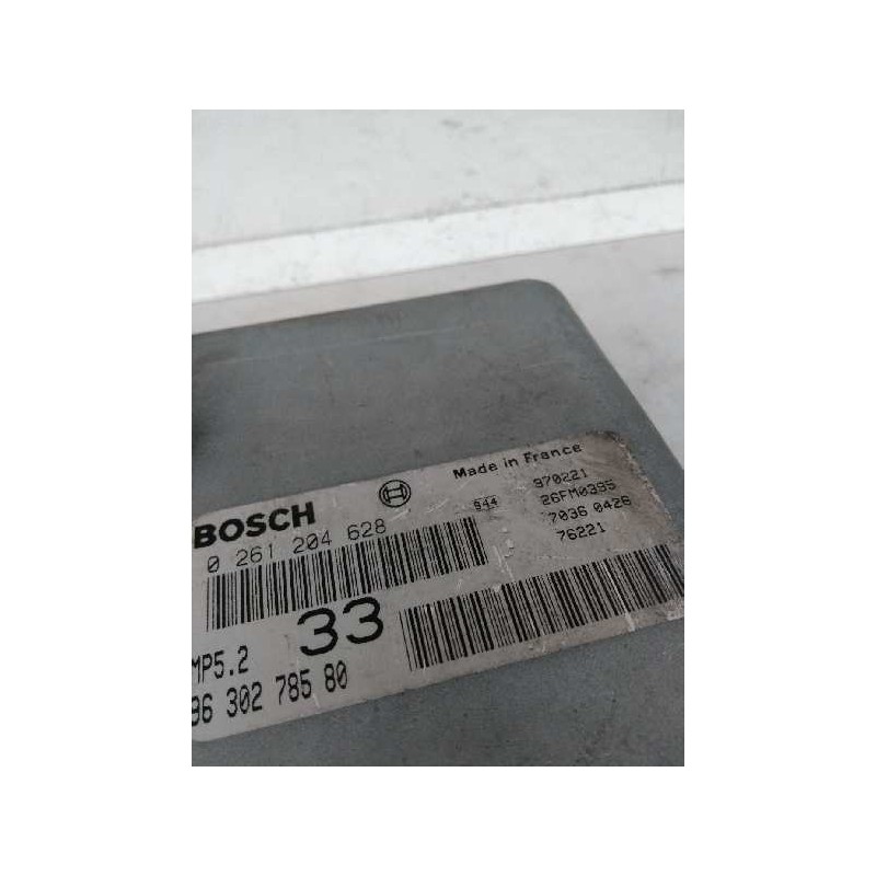 Recambio de centralita motor uce para peugeot 306 berlina 3/5 puertas (s1) 1.6 referencia OEM IAM 0261204628 9630278580 33