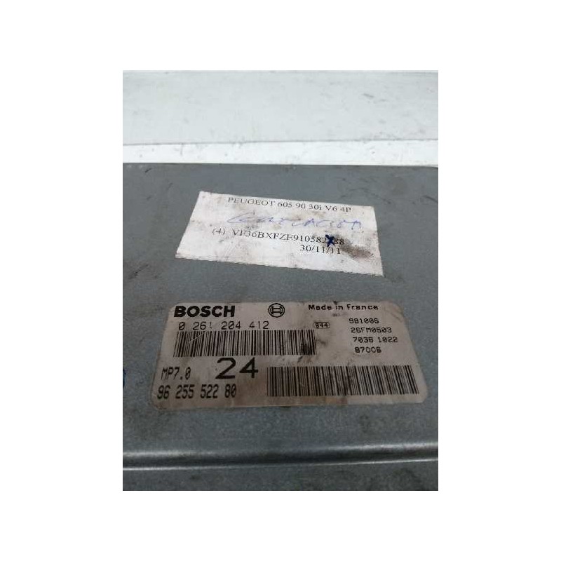 Recambio de centralita motor uce para peugeot 605 3.0 v6 24v cat referencia OEM IAM 0261204412 9625552280 24