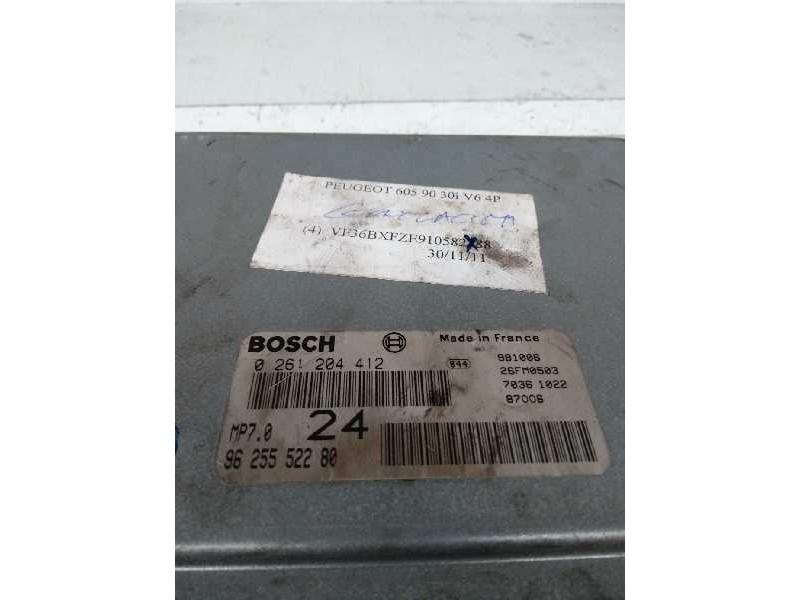 Recambio de centralita motor uce para peugeot 605 3.0 v6 24v cat referencia OEM IAM 0261204412 9625552280 24