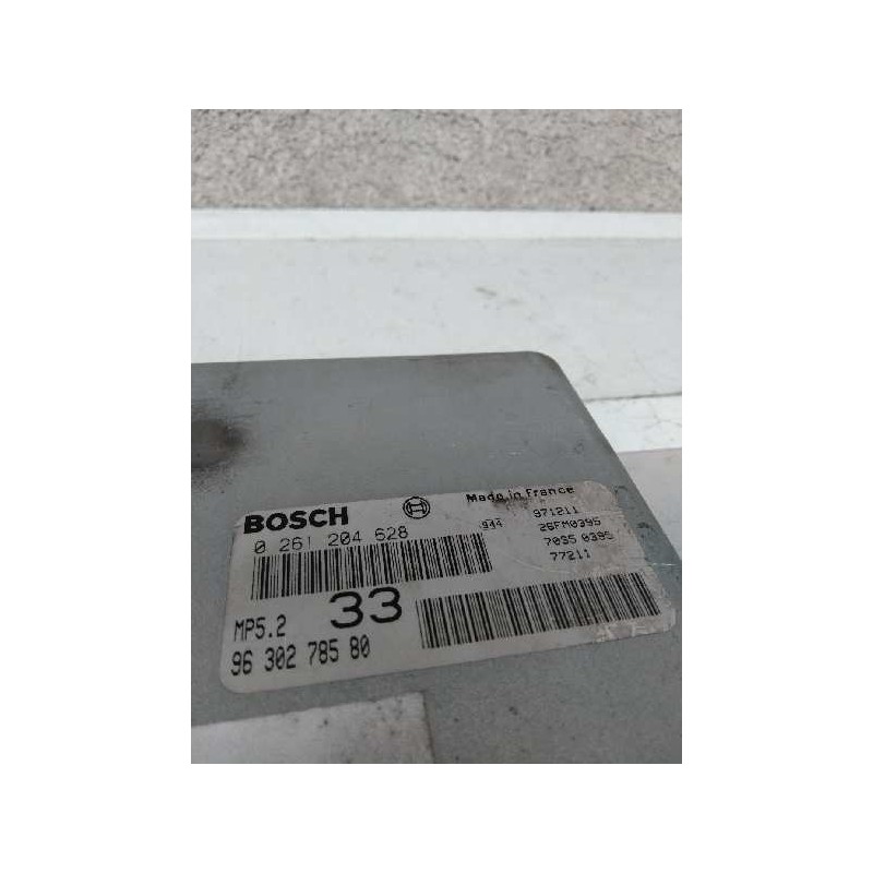 Recambio de centralita motor uce para peugeot 306 berlina 3/5 puertas (s1) 1.6 referencia OEM IAM 0261204628 9630278580 33
