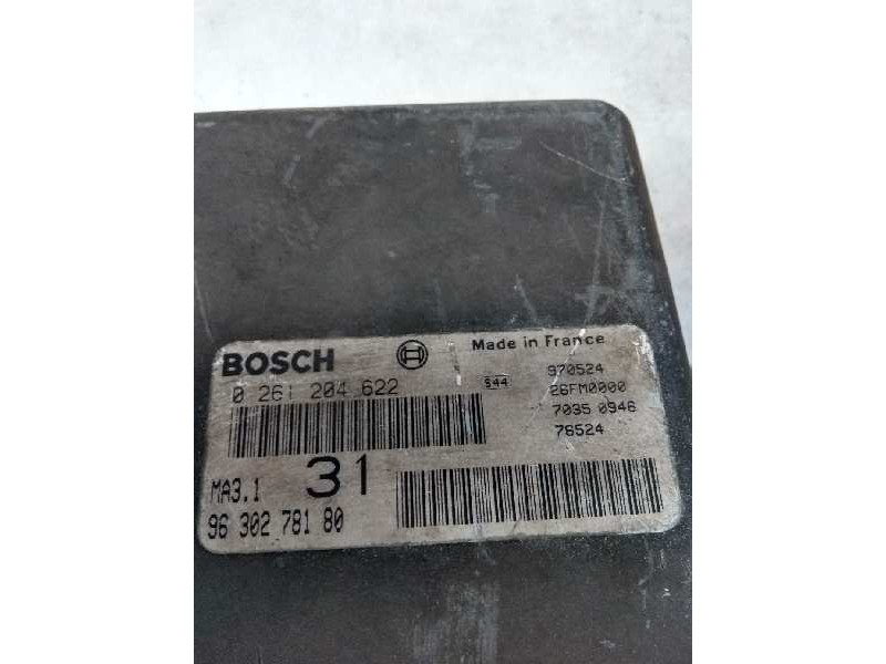 Recambio de centralita motor uce para peugeot 106 (s2) 1.1 referencia OEM IAM 0261204622 9630278180 31