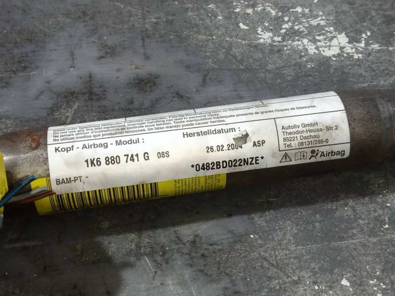 Recambio de airbag cortina delantero izquierdo para volkswagen golf v berlina (1k1) highline referencia OEM IAM 1K6880741G  