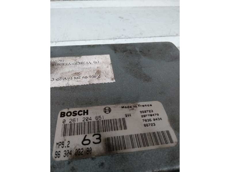 Recambio de centralita motor uce para peugeot 406 coupe (s1/s2) 2.0 cat referencia OEM IAM 0261204651 9630403280 63