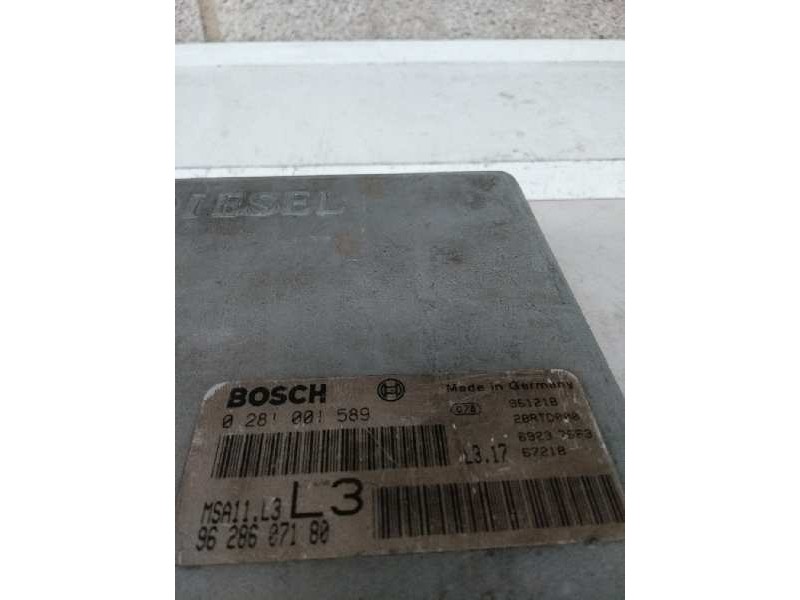 Recambio de centralita motor uce para peugeot 605 2.5 turbodiesel cat referencia OEM IAM 0281001589 9628607180 L3